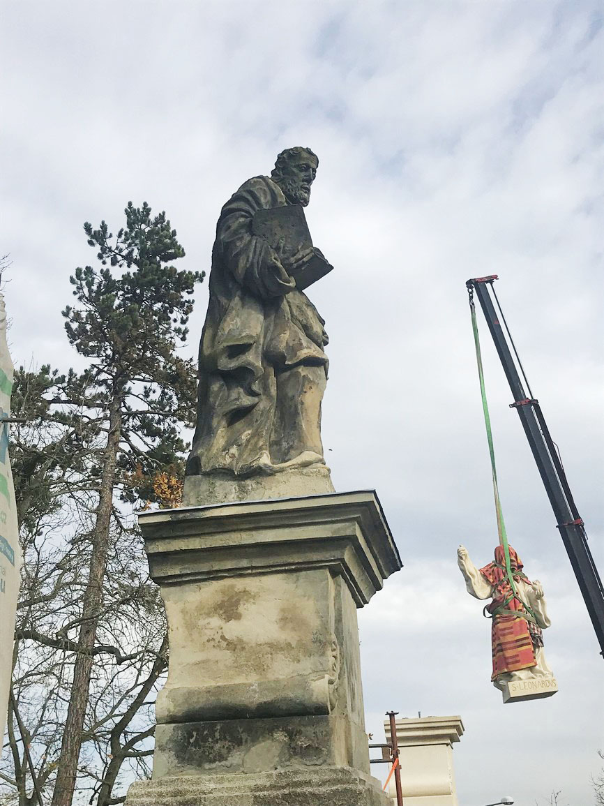 Kopie sochy svatého Leonarda  I  foto: archiv město Dobříš